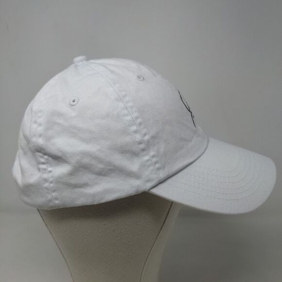 Unbranded Men's Slideback Hat White Adjustable Embroidered Bird Logo - Picture 4 of 7